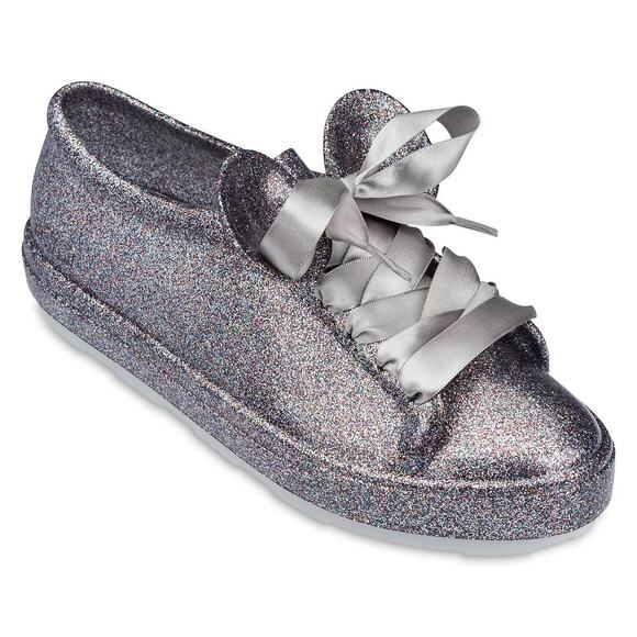 Melissa Disney Glitter Lace Up Jelly Sneakers - Picture 1 of 7